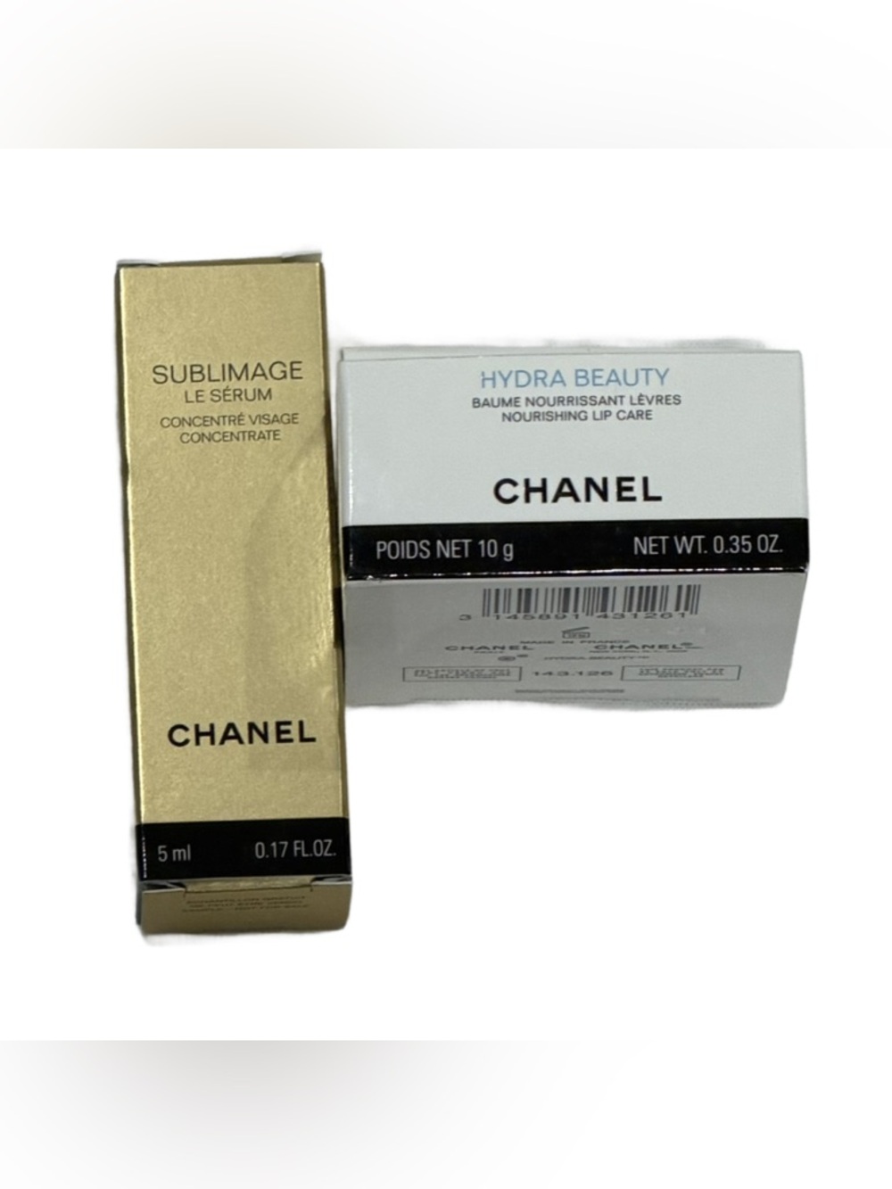 Chanel Beauty Serum and Lip Care with White Pouch - Picture 2 of 3